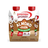 Premier Protein Almond Milk Non-Dairy Coffee Caffeinated Protein Shake - 11 fl oz/4pk: Keto Certified, Gluten-Free